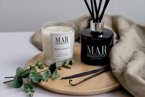 Wild Lemongrass Candle & Reed Diffuser Set